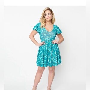Teal Flare Dress